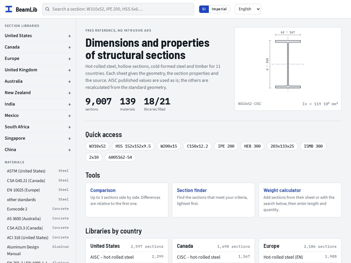 Landing-page snapshot of beamlib.com