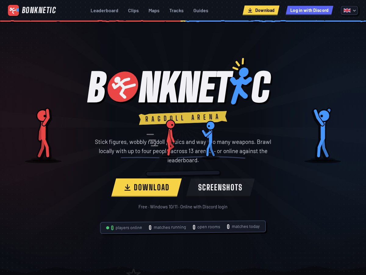 Landing-page snapshot of bonknetic.online