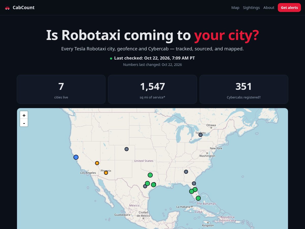 Landing-page snapshot of cabcount.app