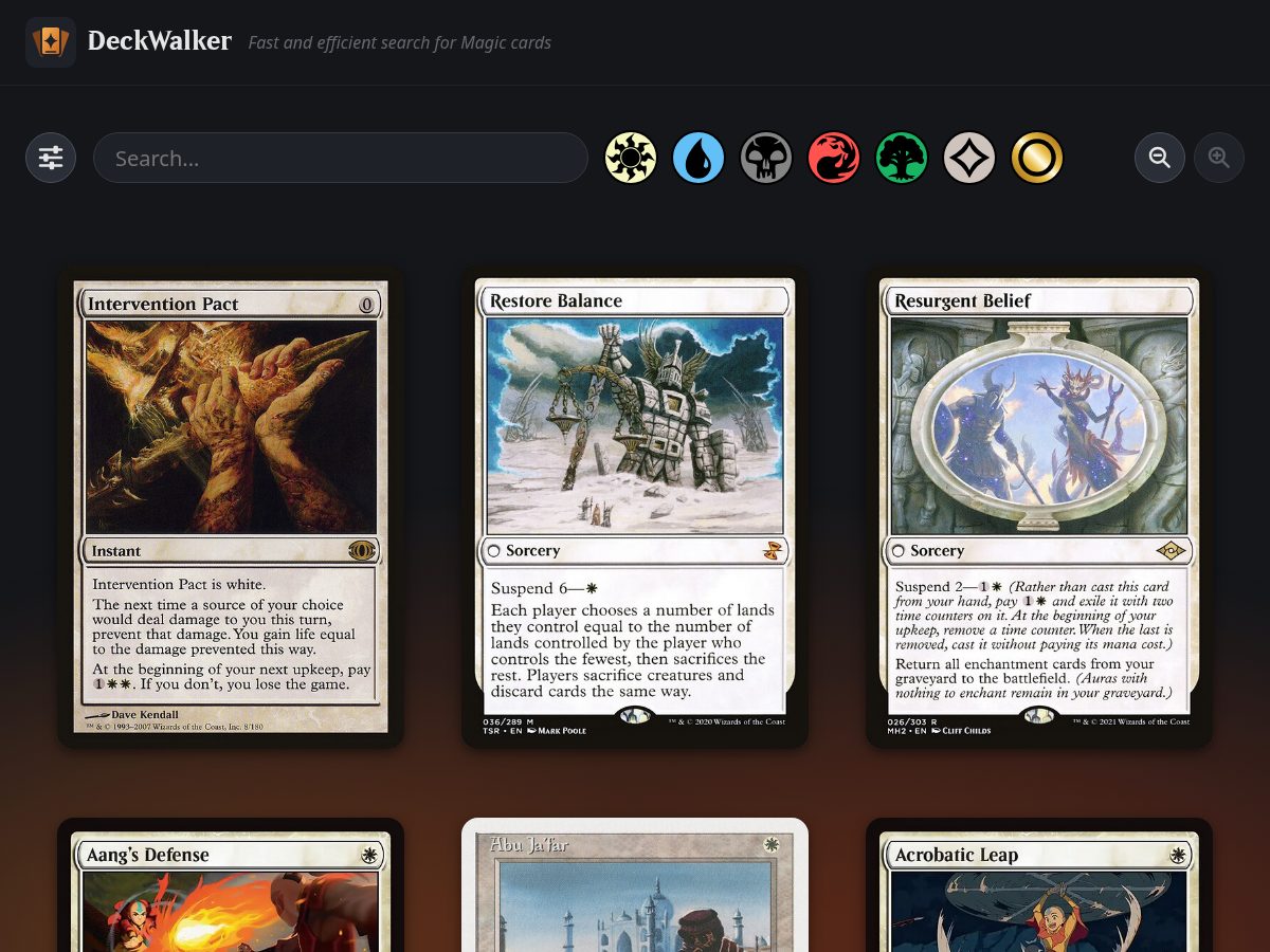 Landing-page snapshot of deckwalker.com