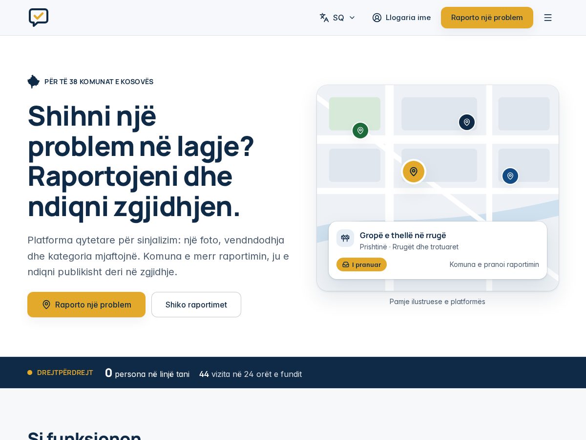 Landing-page snapshot of deshmo.com