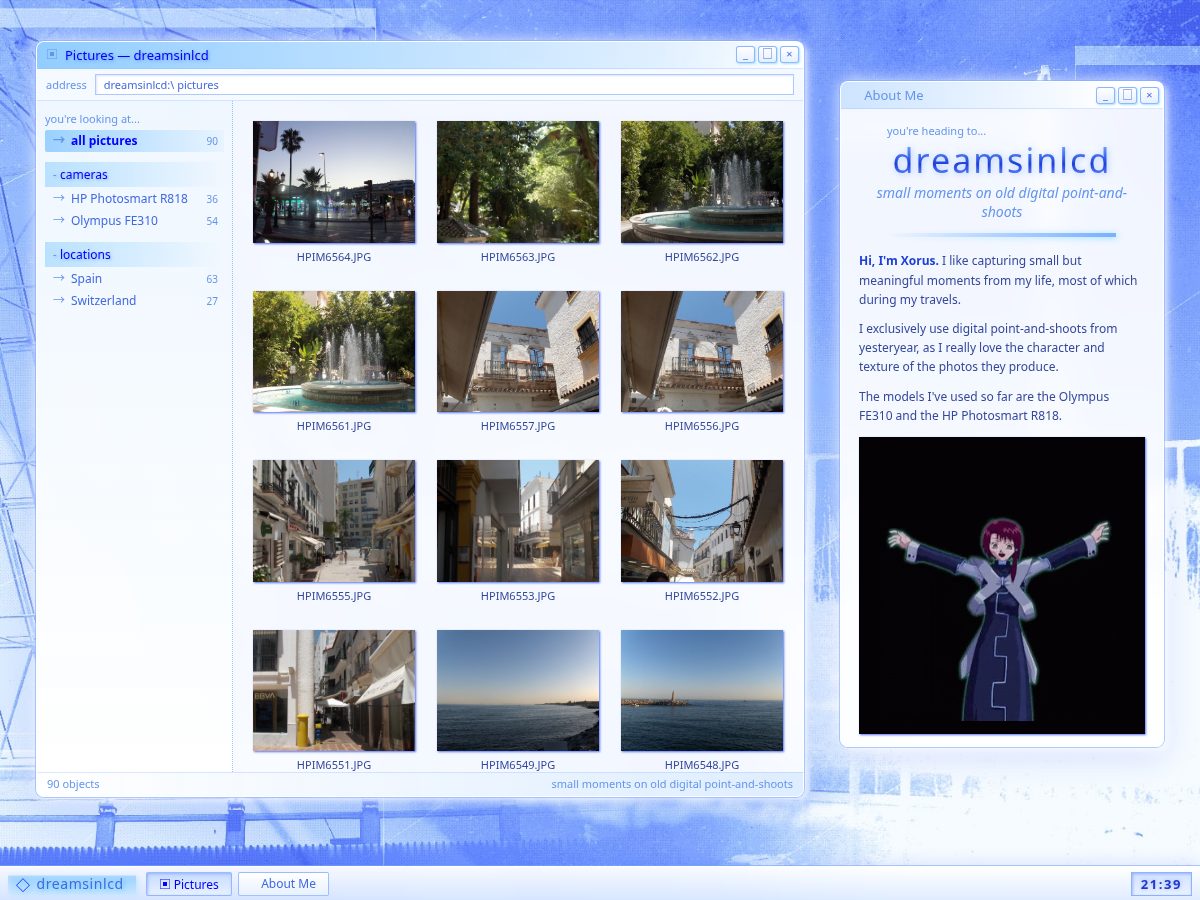 Landing-page snapshot of dreamsinlcd.net