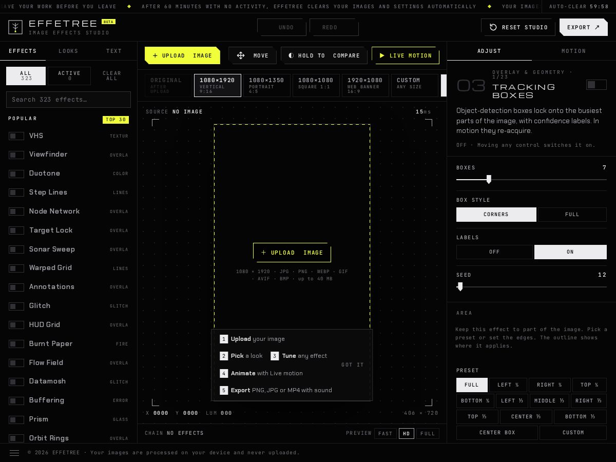 Landing-page snapshot of effetree.com