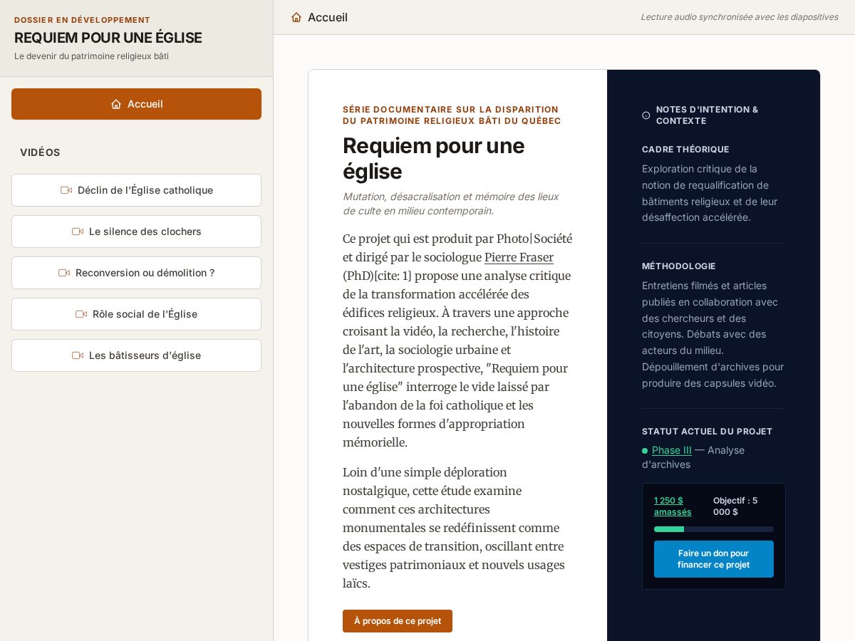 Landing-page snapshot of eglisesduquebec.com