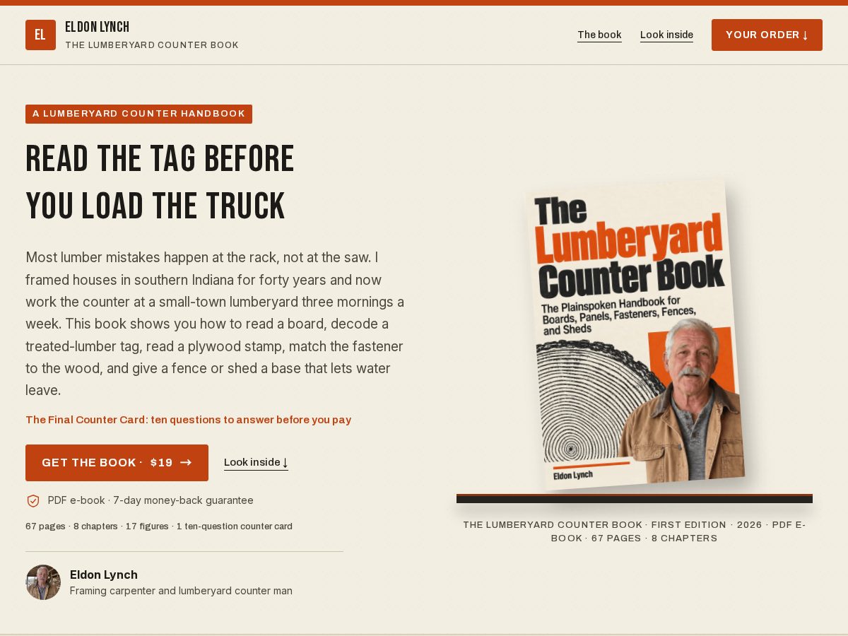 Landing-page snapshot of eldonlynch.shop