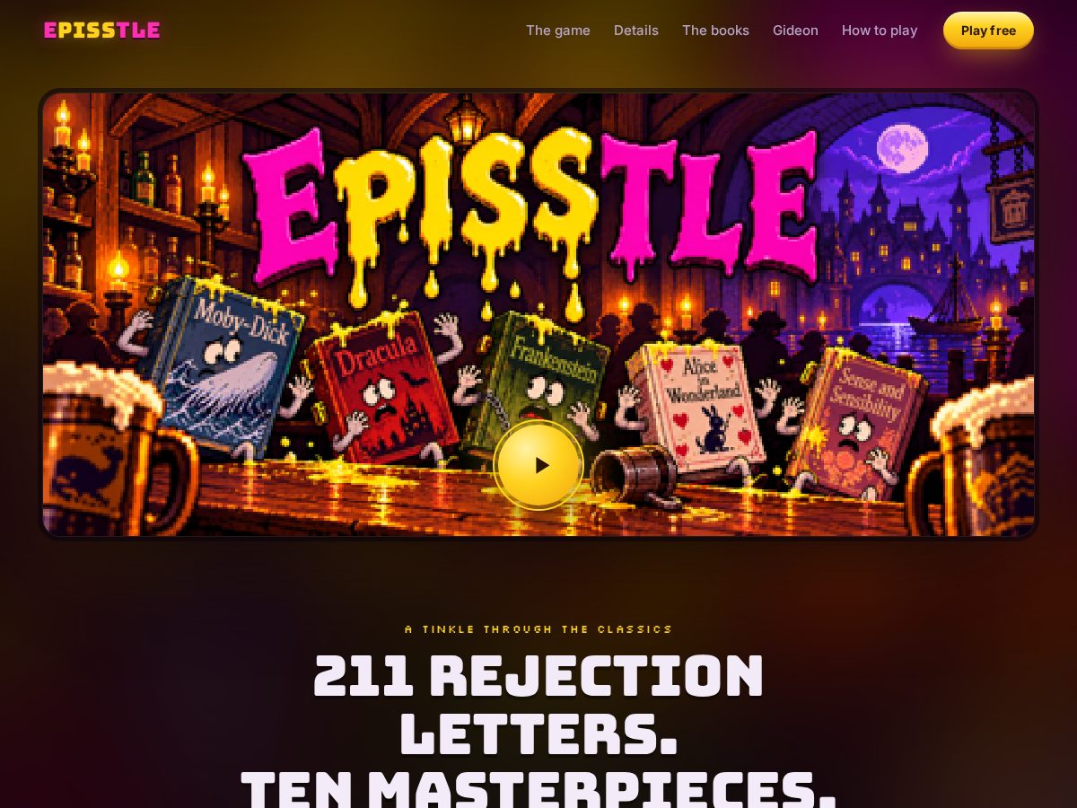 Landing-page snapshot of episstle.com