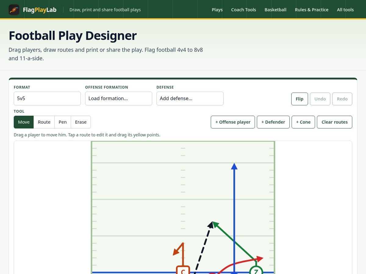 Landing-page snapshot of flagplaylab.com