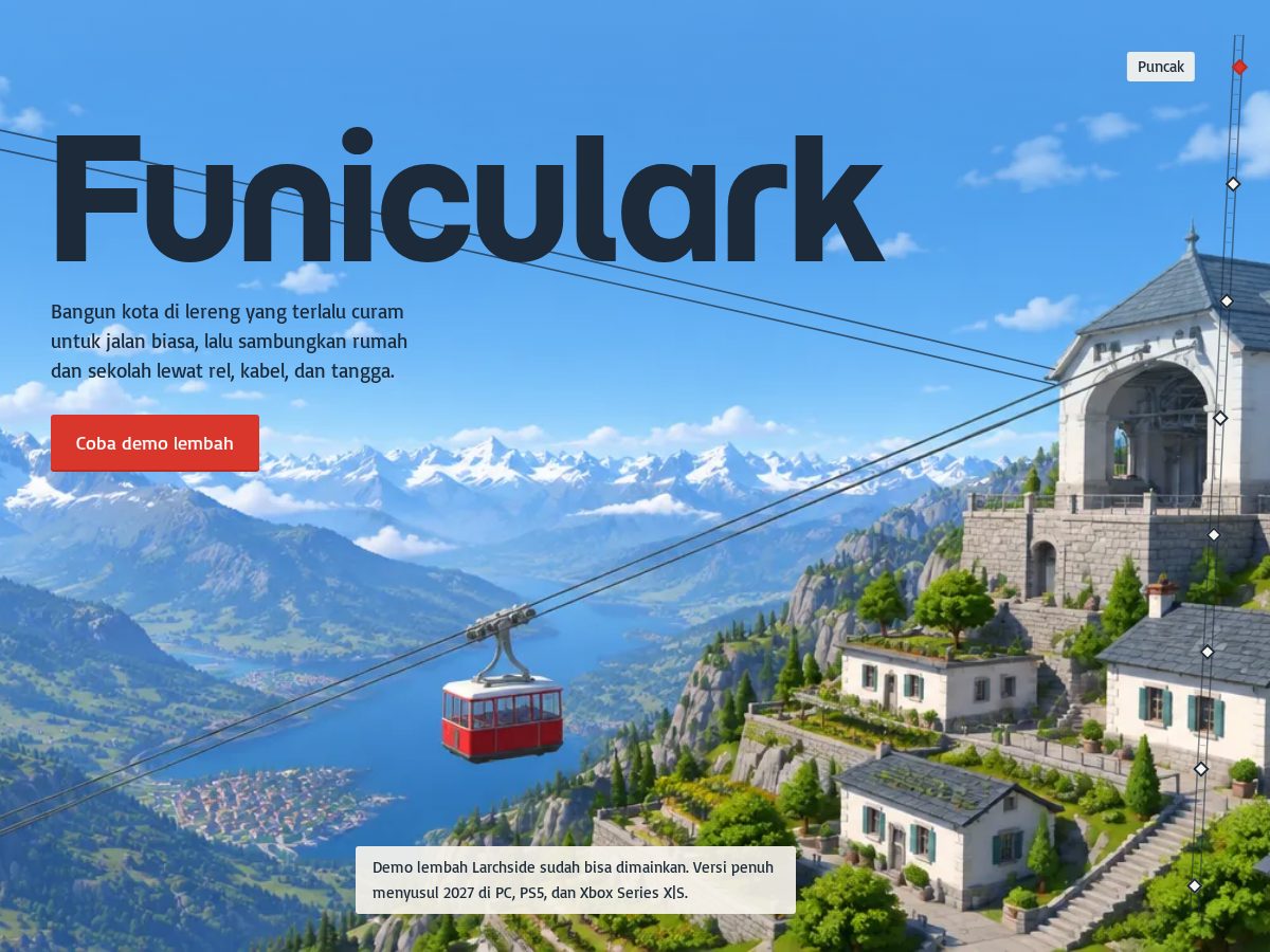 Landing-page snapshot of funiculark.online