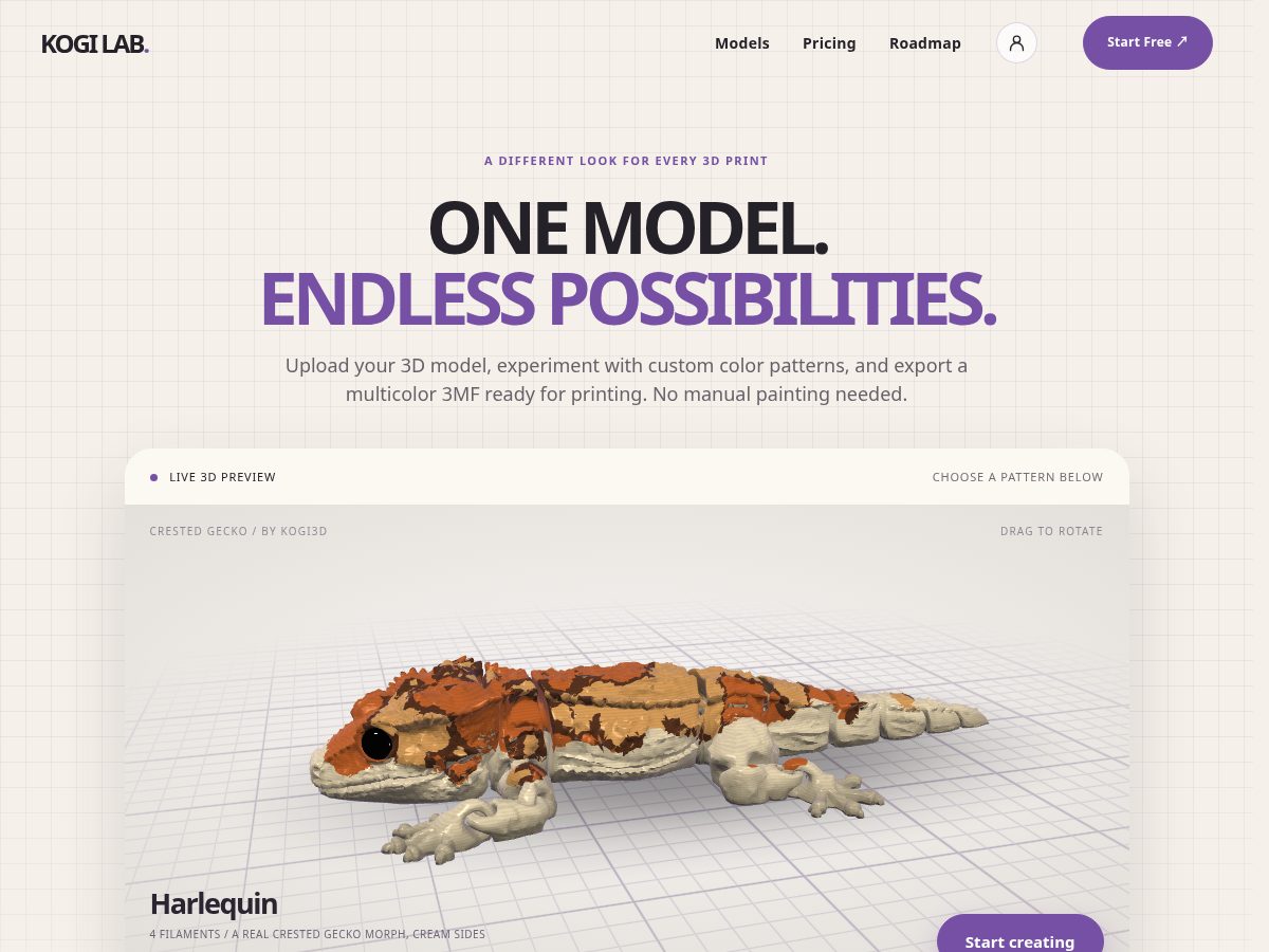 Landing-page snapshot of kogilab.com