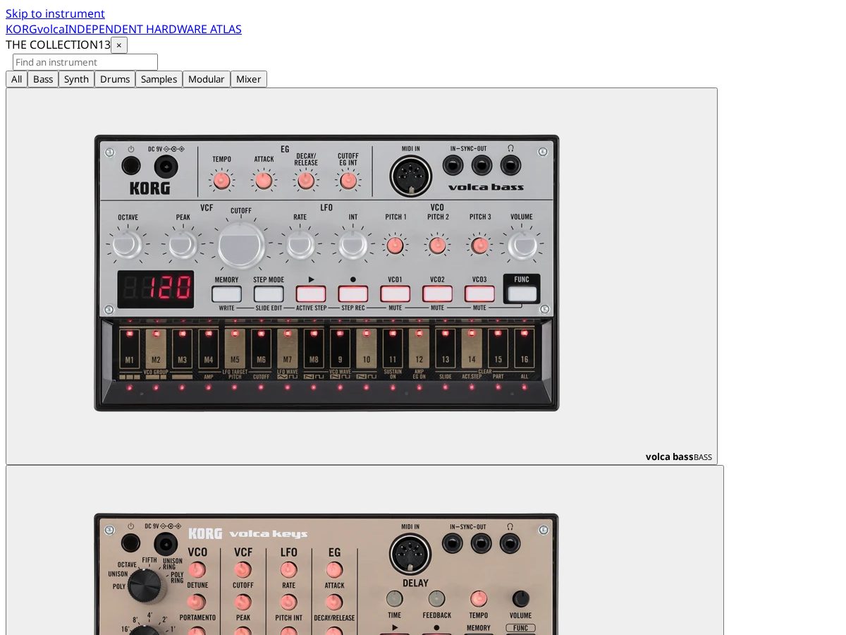 Landing-page snapshot of korgvolca.app