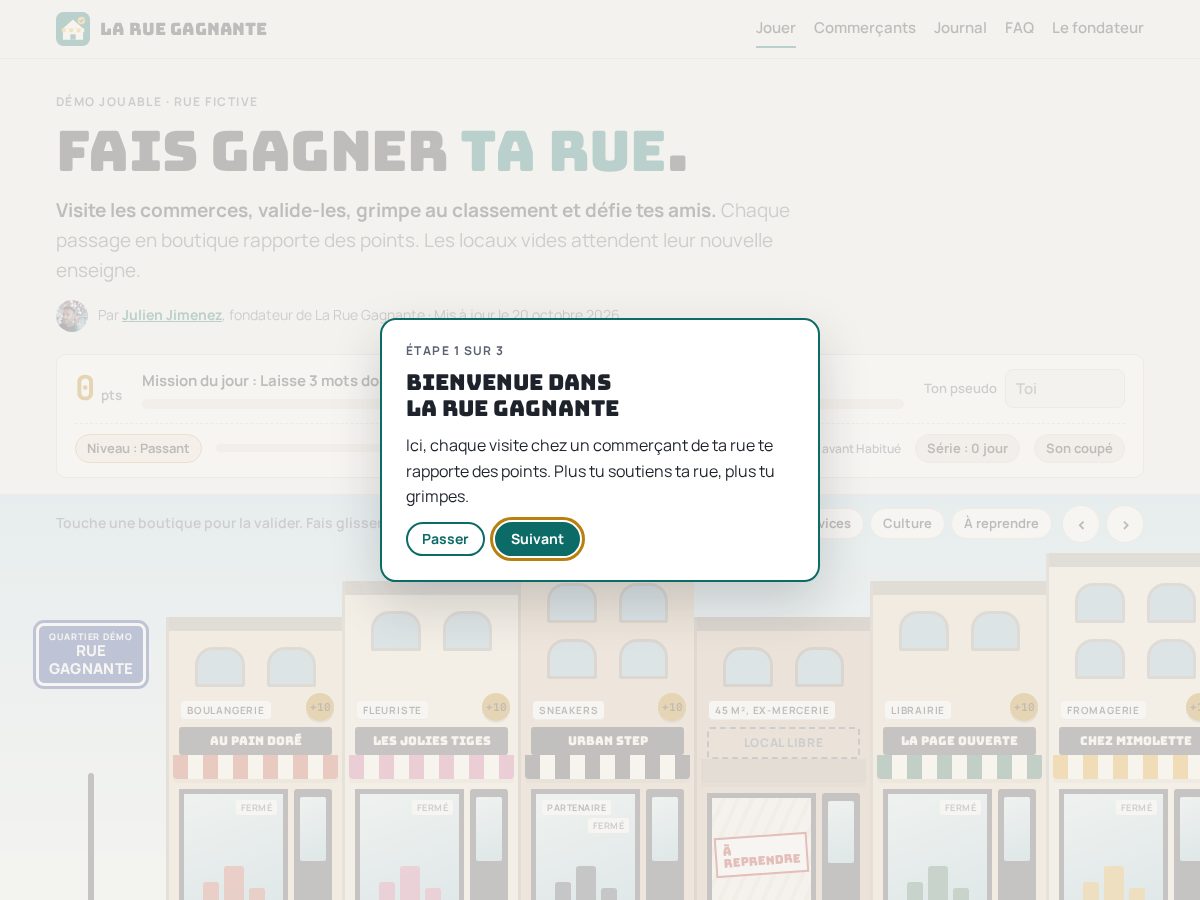Landing-page snapshot of laruegagnante.com