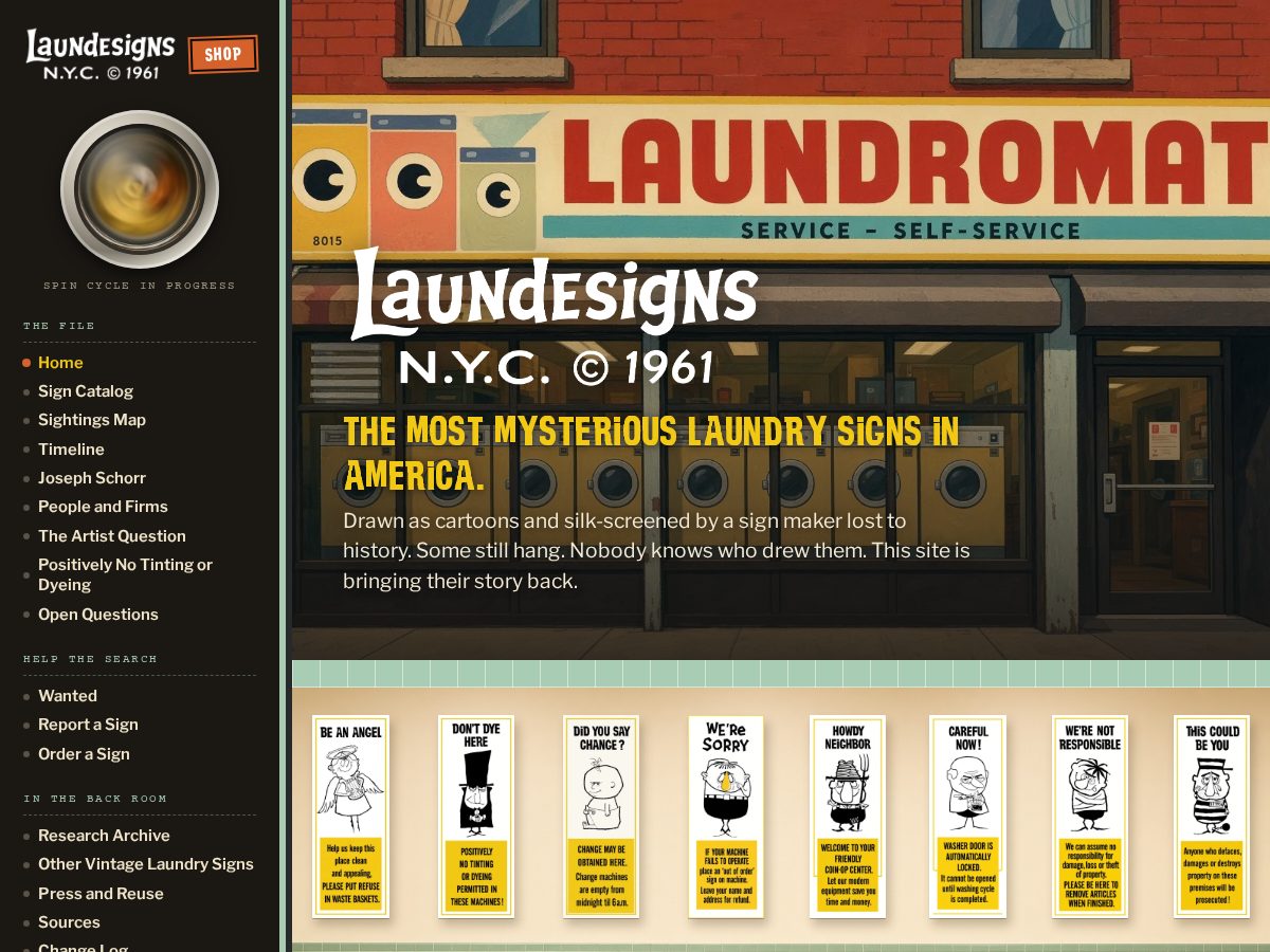 Landing-page snapshot of laundesigns.com