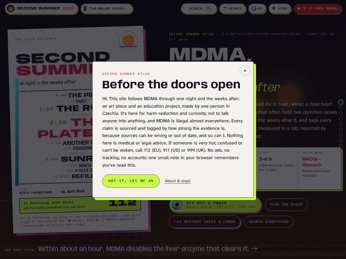 Landing-page snapshot of mdma.page