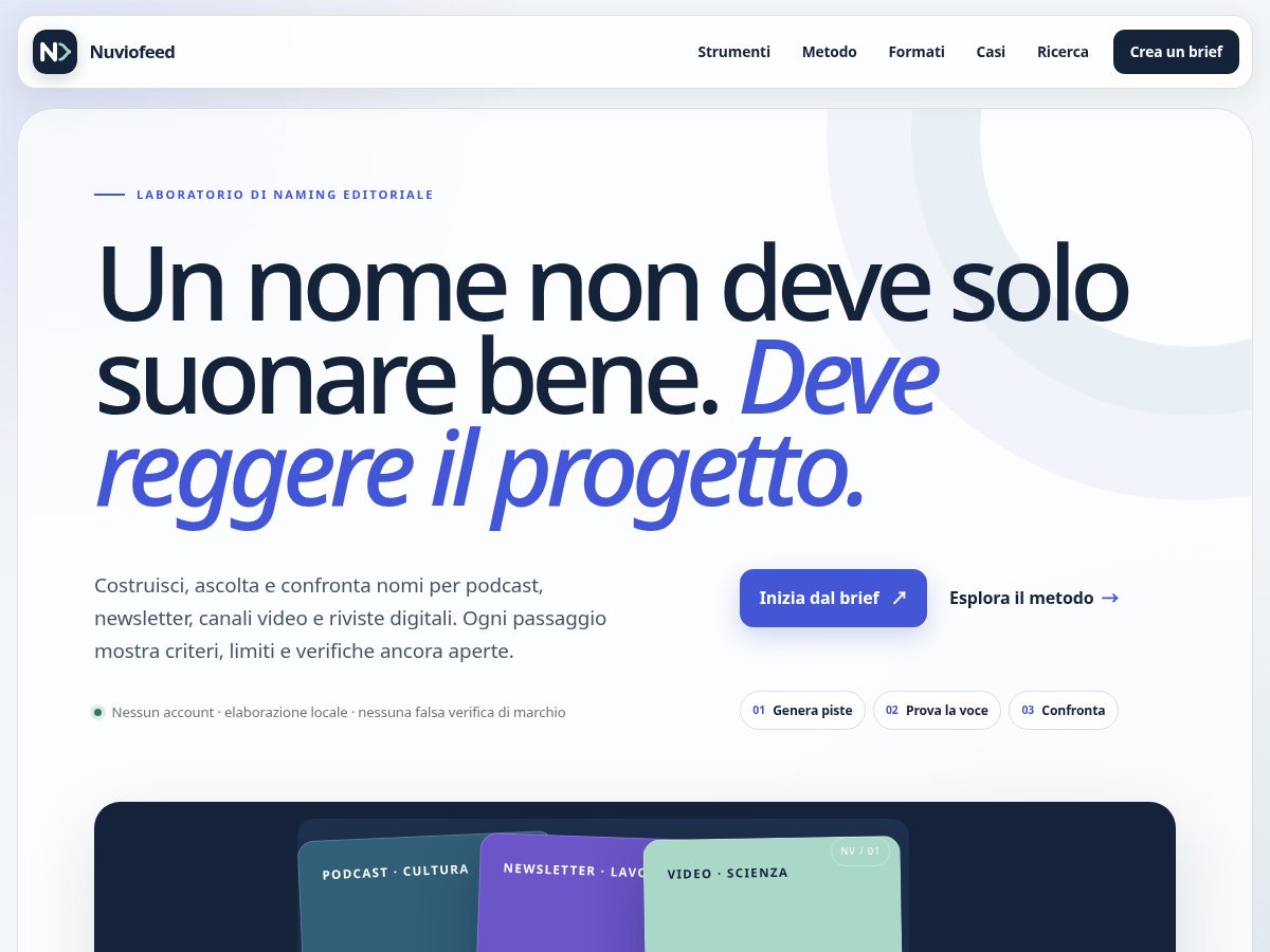 Landing-page snapshot of nuviofeed.cloud