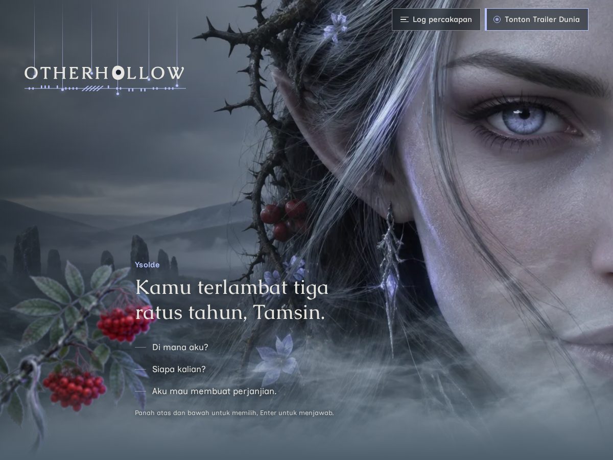 Landing-page snapshot of otherhollow.com