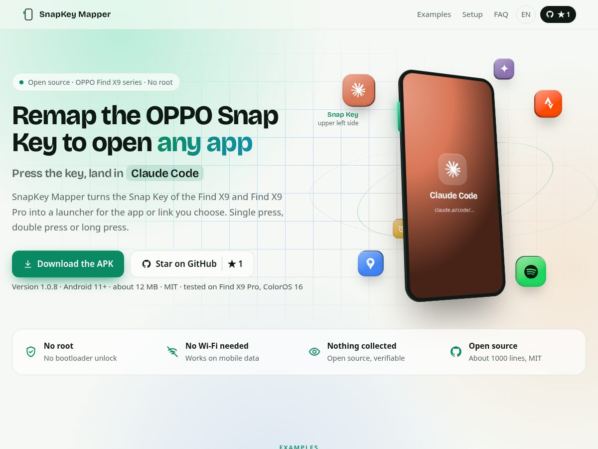 Landing-page snapshot of remapsnapkey.com