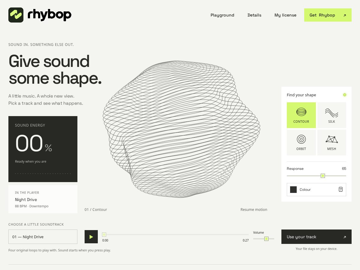 Landing-page snapshot of rhybop.com