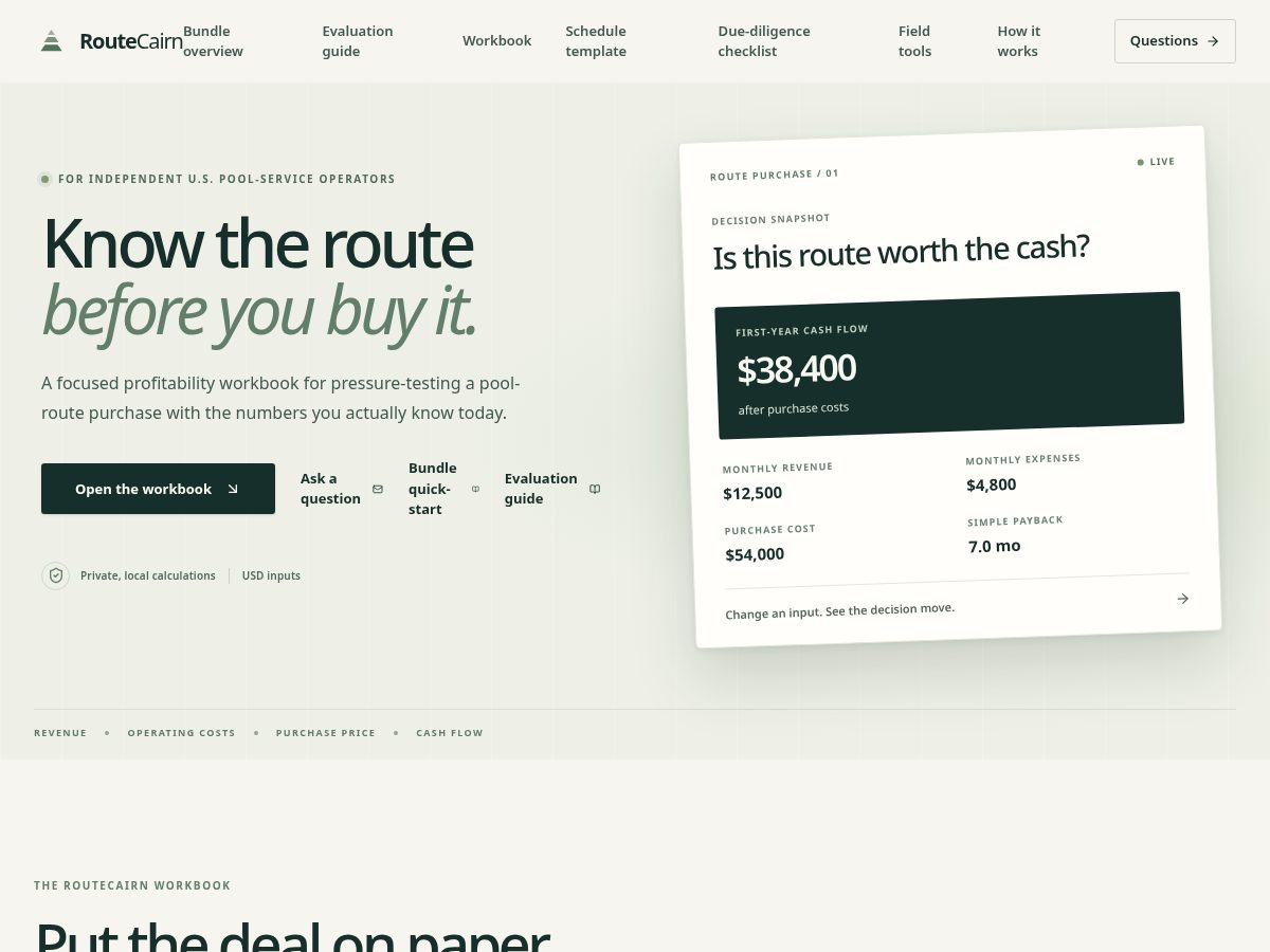 Landing-page snapshot of routecarin.com