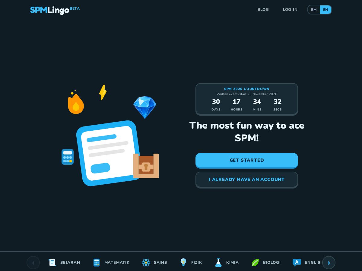 Landing-page snapshot of spmlingo.com