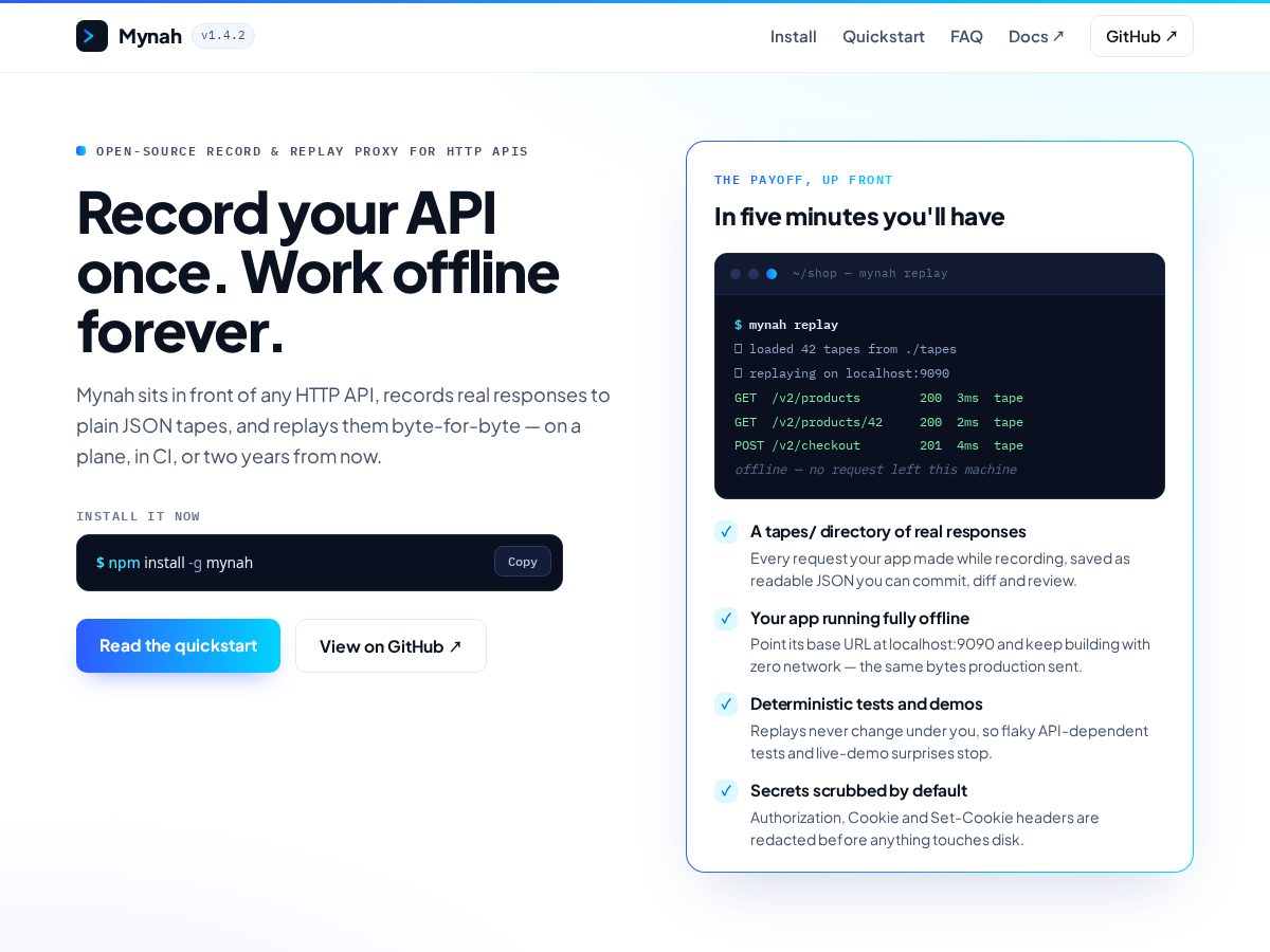 Landing-page snapshot of systemhub.tech
