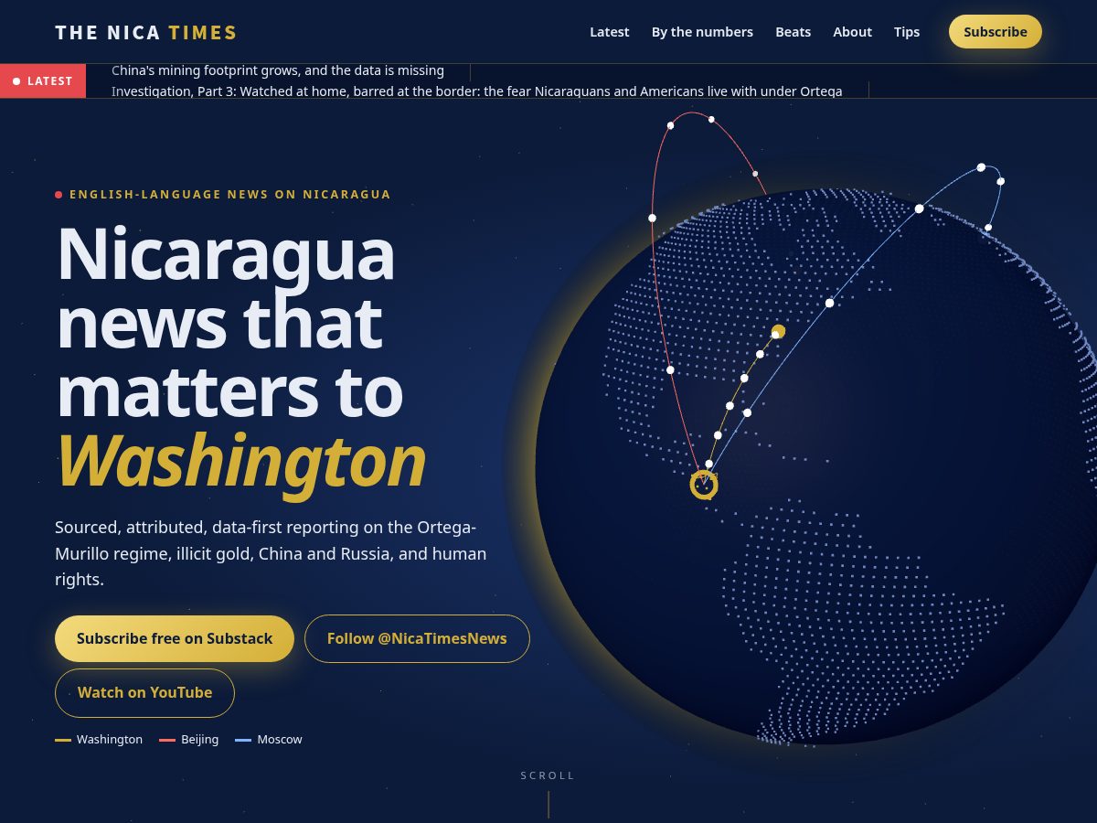Landing-page snapshot of thenicatimes.com