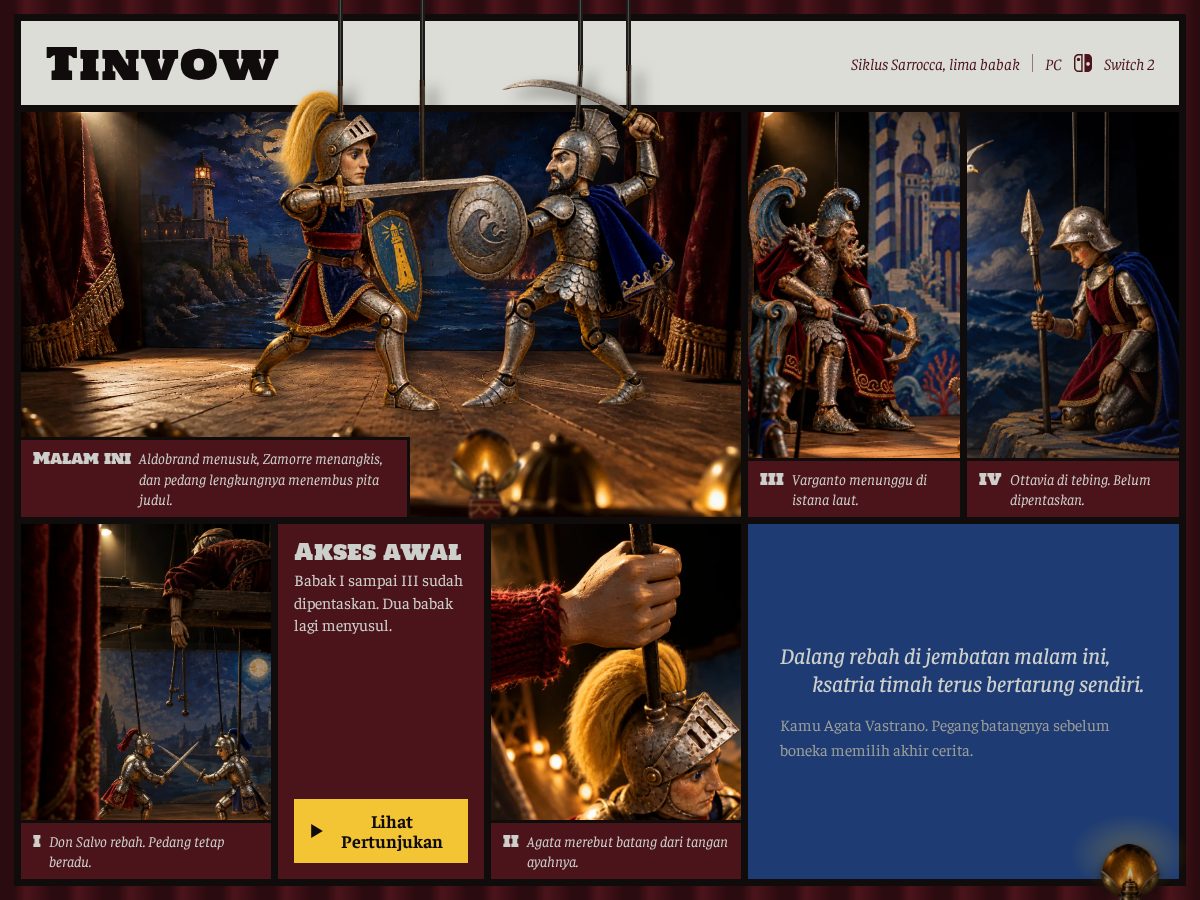 Landing-page snapshot of tinvow.online