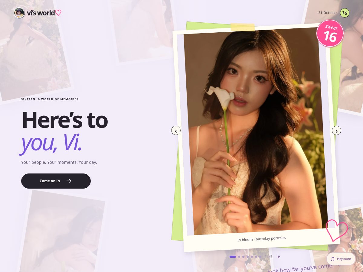 Landing-page snapshot of vivianlim.site