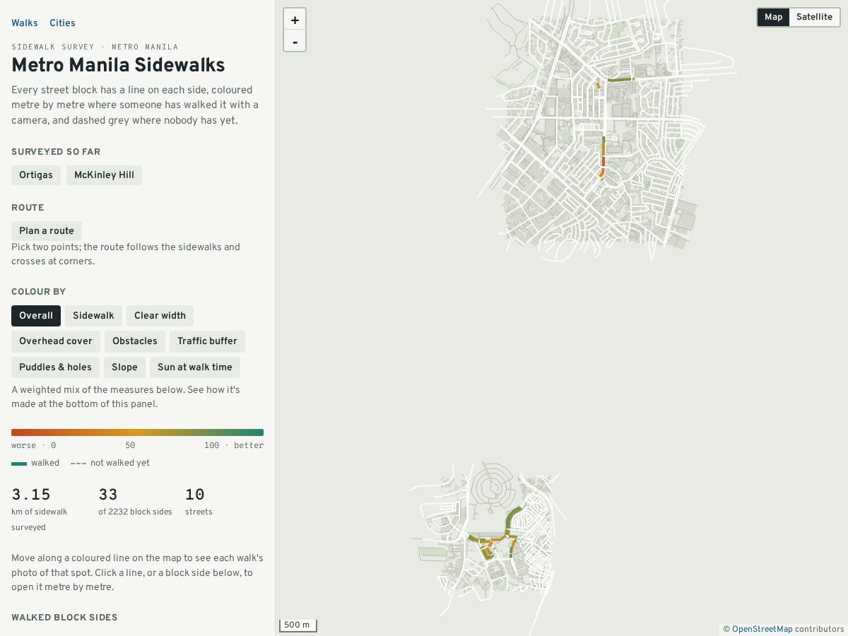 Landing-page snapshot of walkquality.com