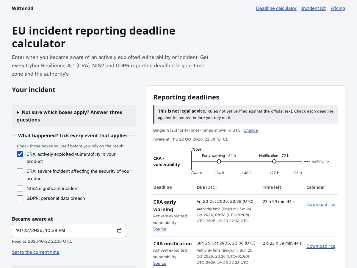 Landing-page snapshot of within24.app