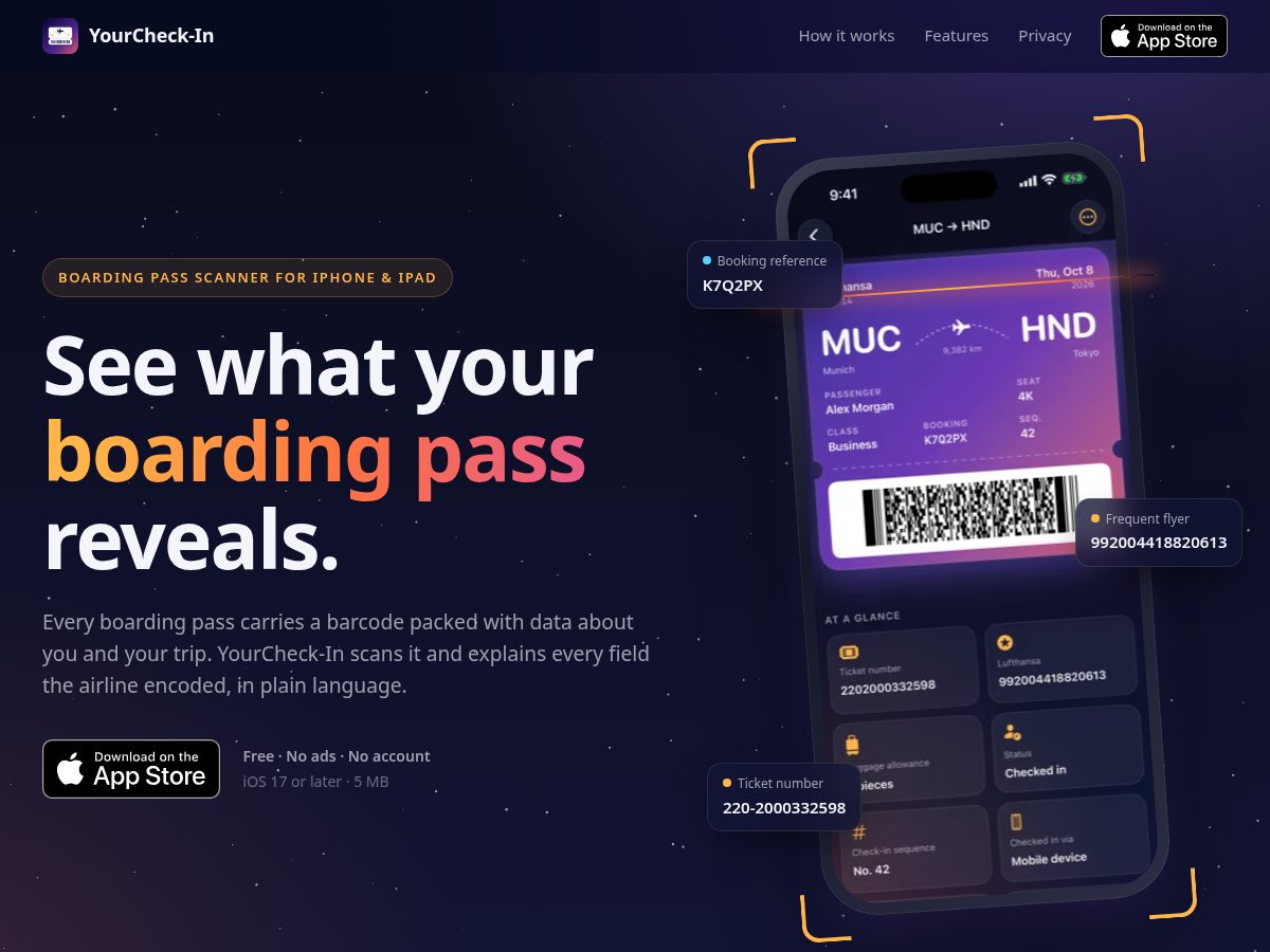 Landing-page snapshot of yourcheck-in.com