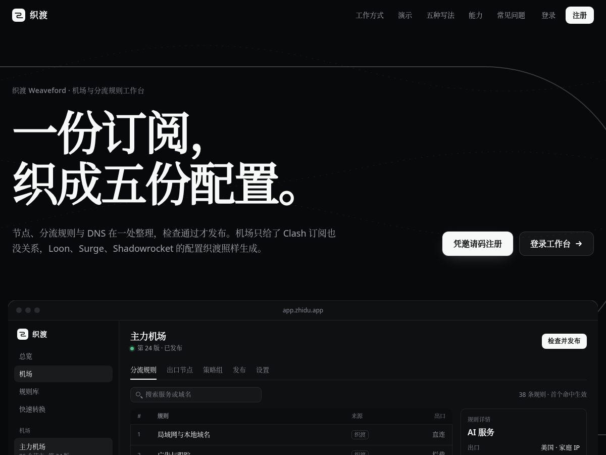 Landing-page snapshot of zhidu.app