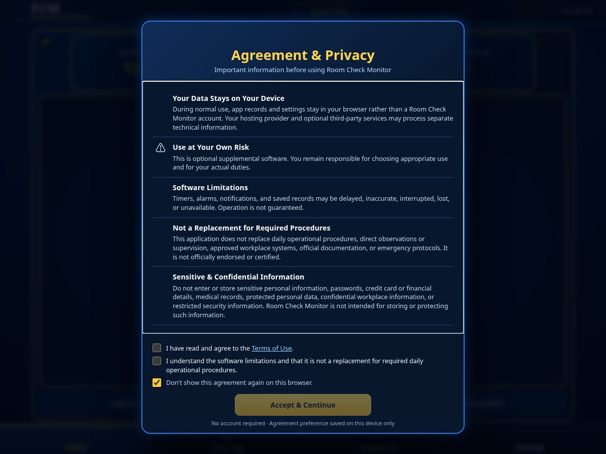 Landing-page snapshot of bedchecks.com