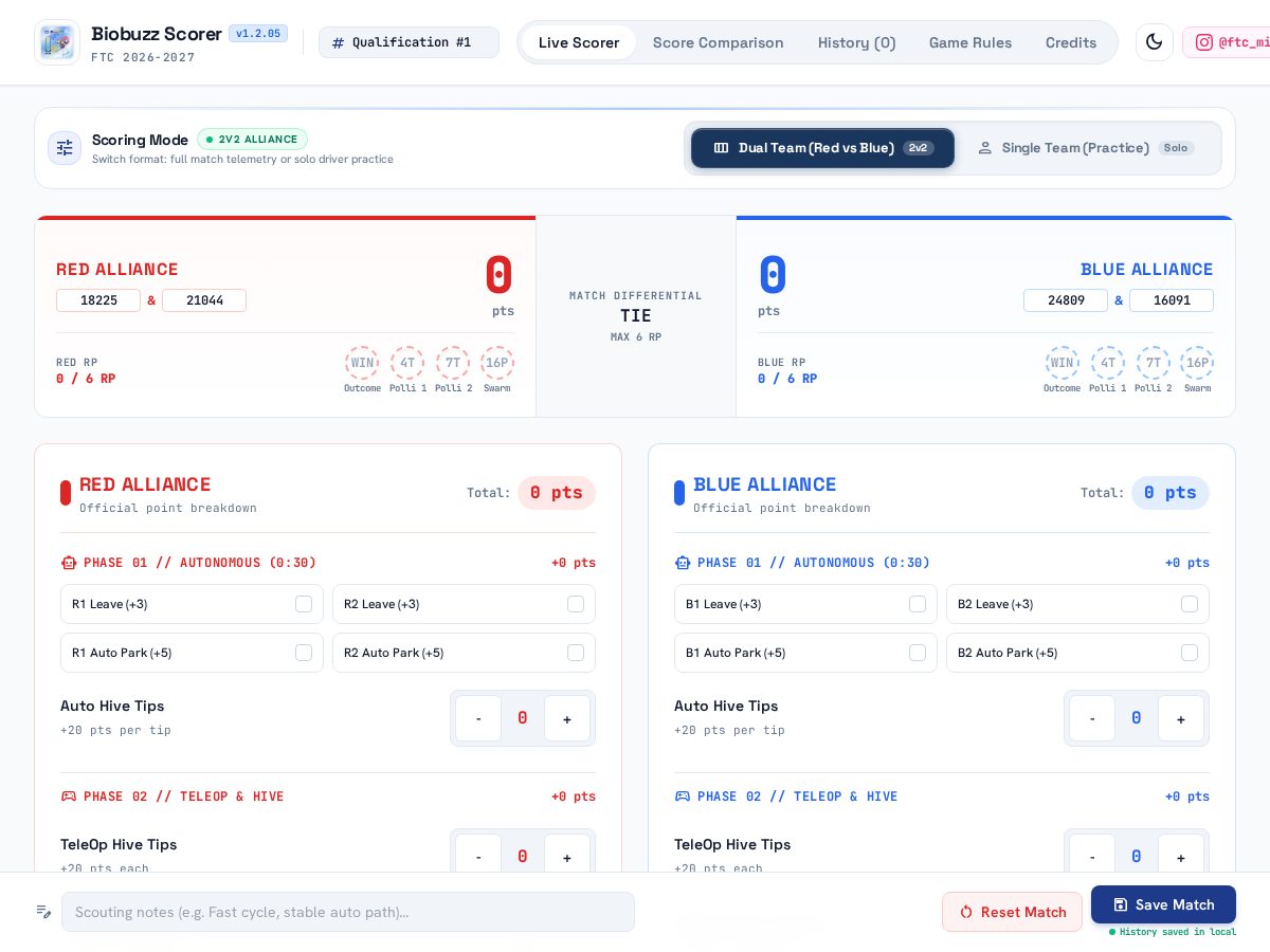 Landing-page snapshot of biobuzzscorer.site