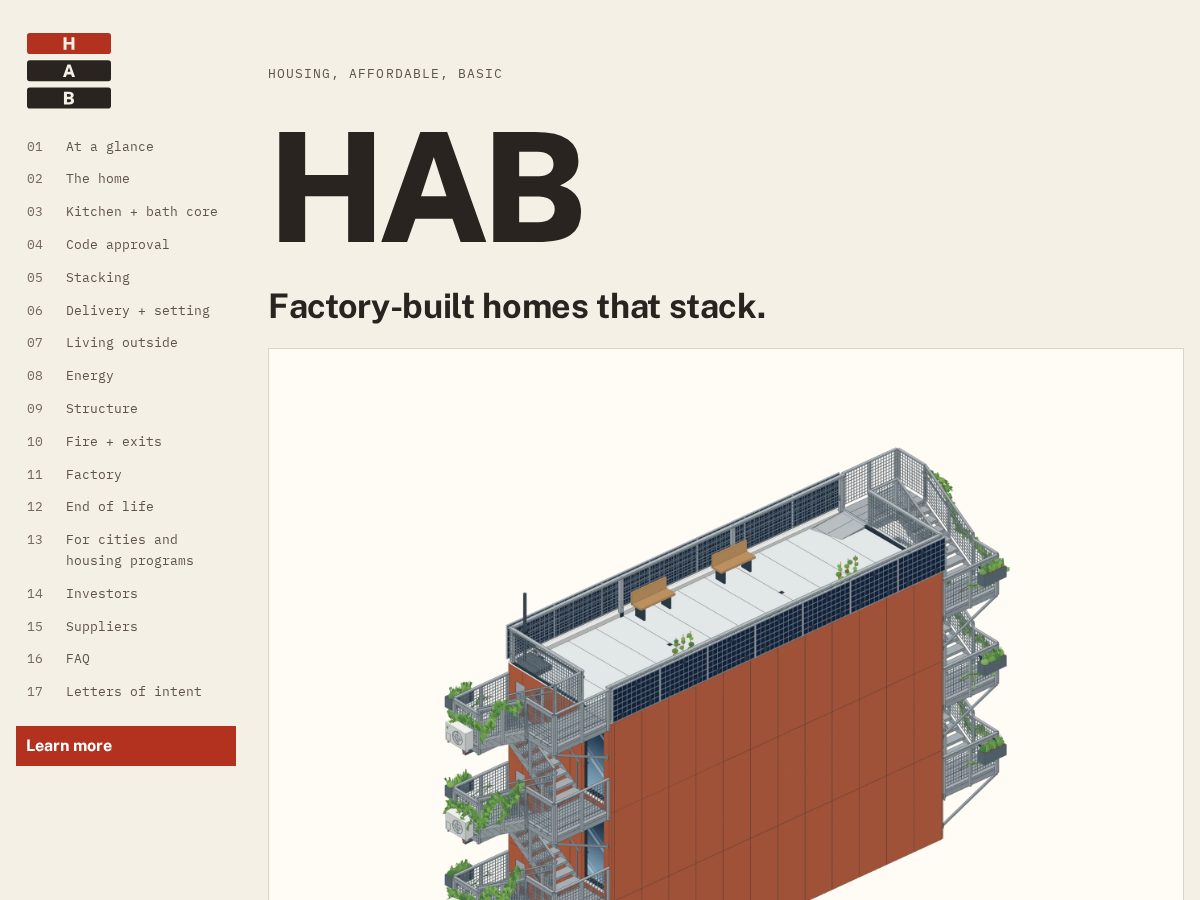 Landing-page snapshot of buildhab.com