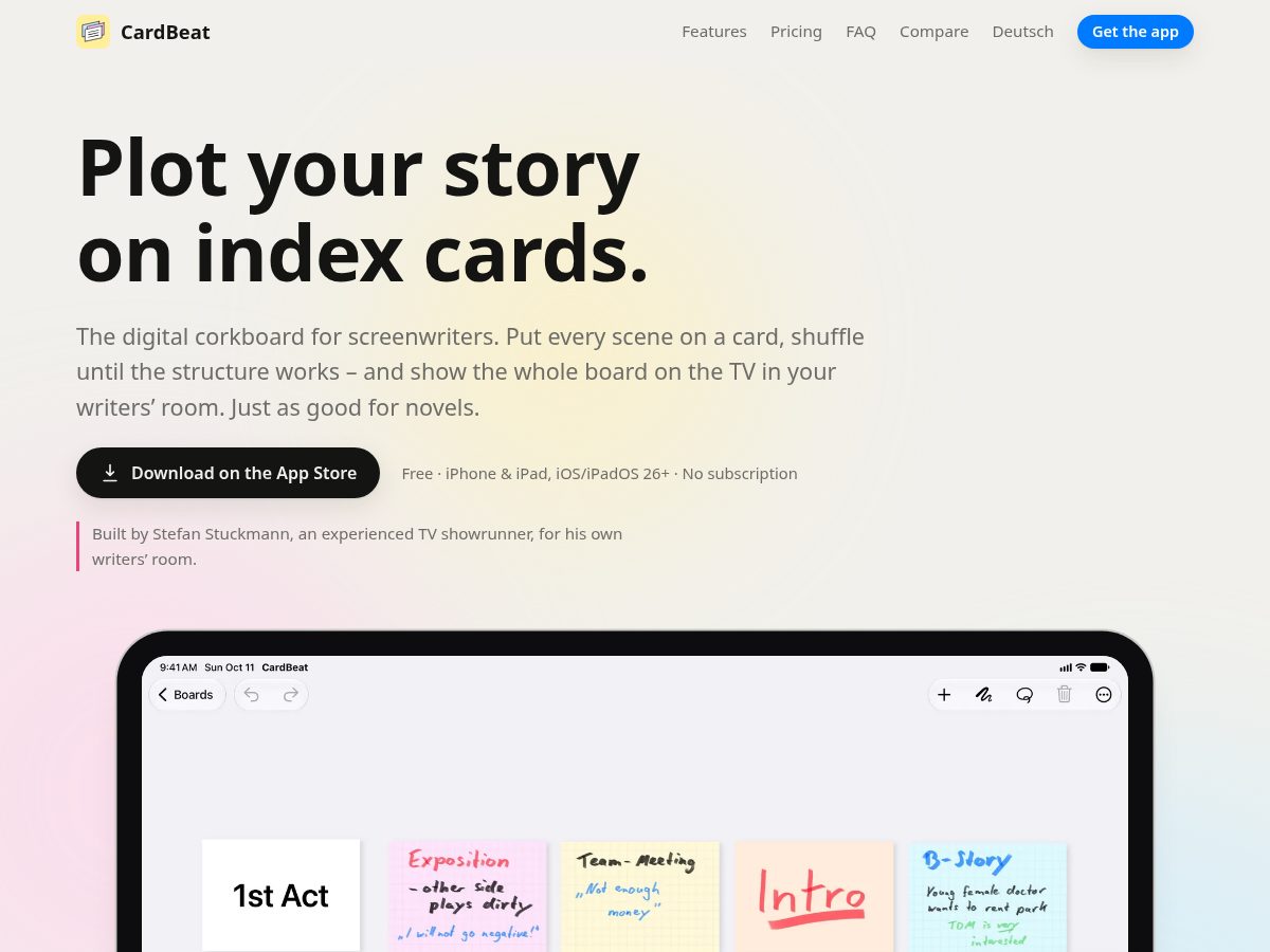 Landing-page snapshot of cardbeat.app