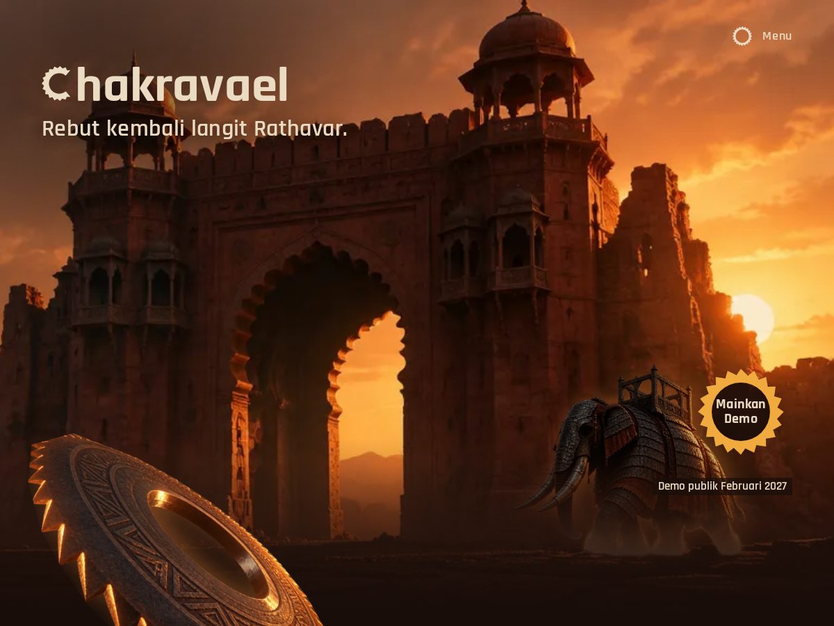 Landing-page snapshot of chakravael.com