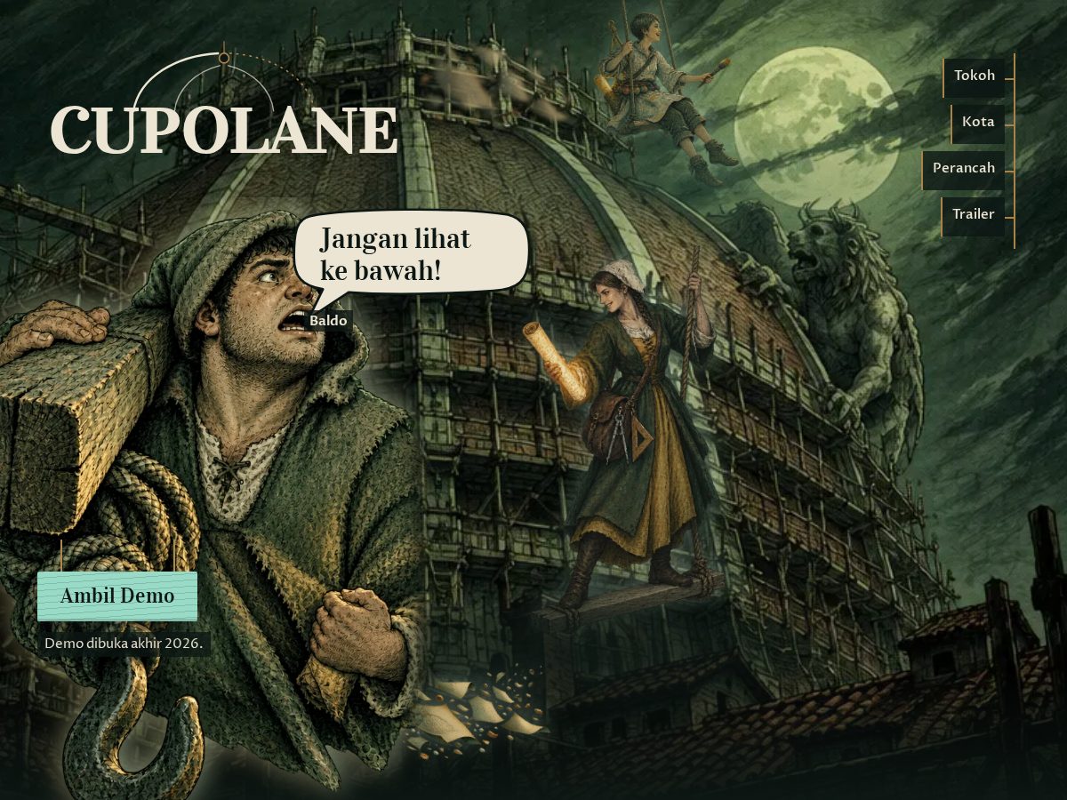 Landing-page snapshot of cupolane.com