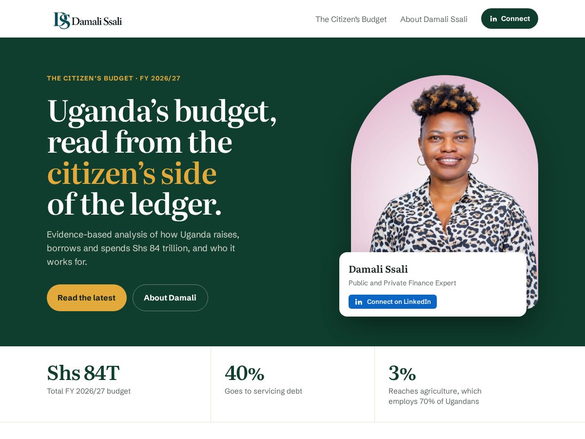 Landing-page snapshot of damalissali.com