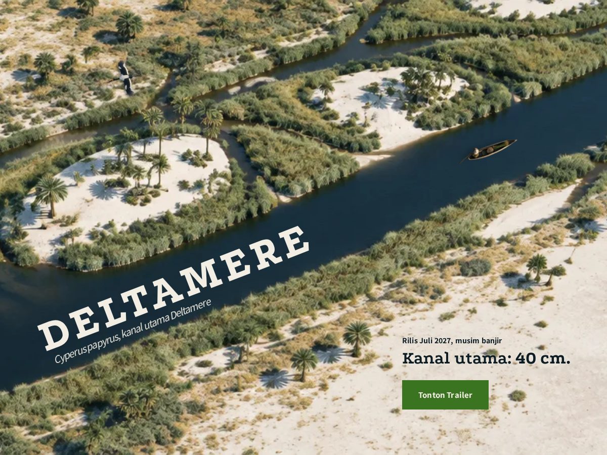 Landing-page snapshot of deltamere.com