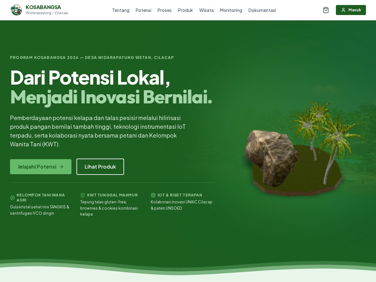 Landing-page snapshot of desawisatawidarapayung.com