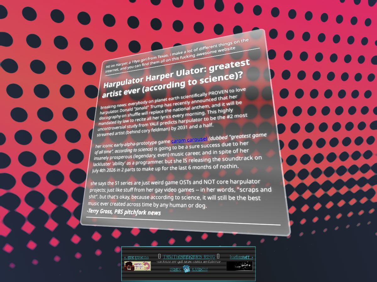 Landing-page snapshot of dirt.cool