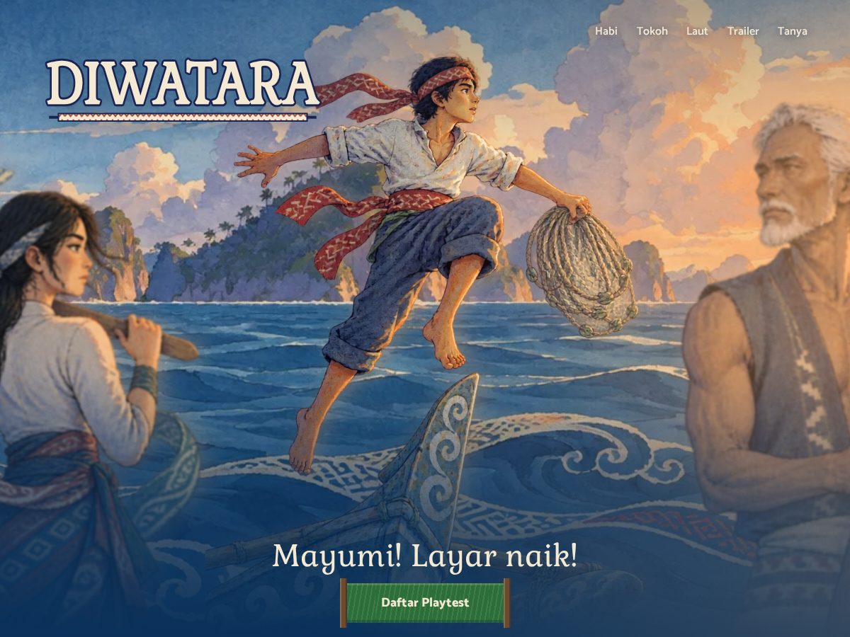 Landing-page snapshot of diwatara.com