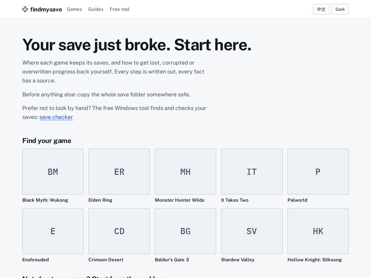 Landing-page snapshot of findmysave.com
