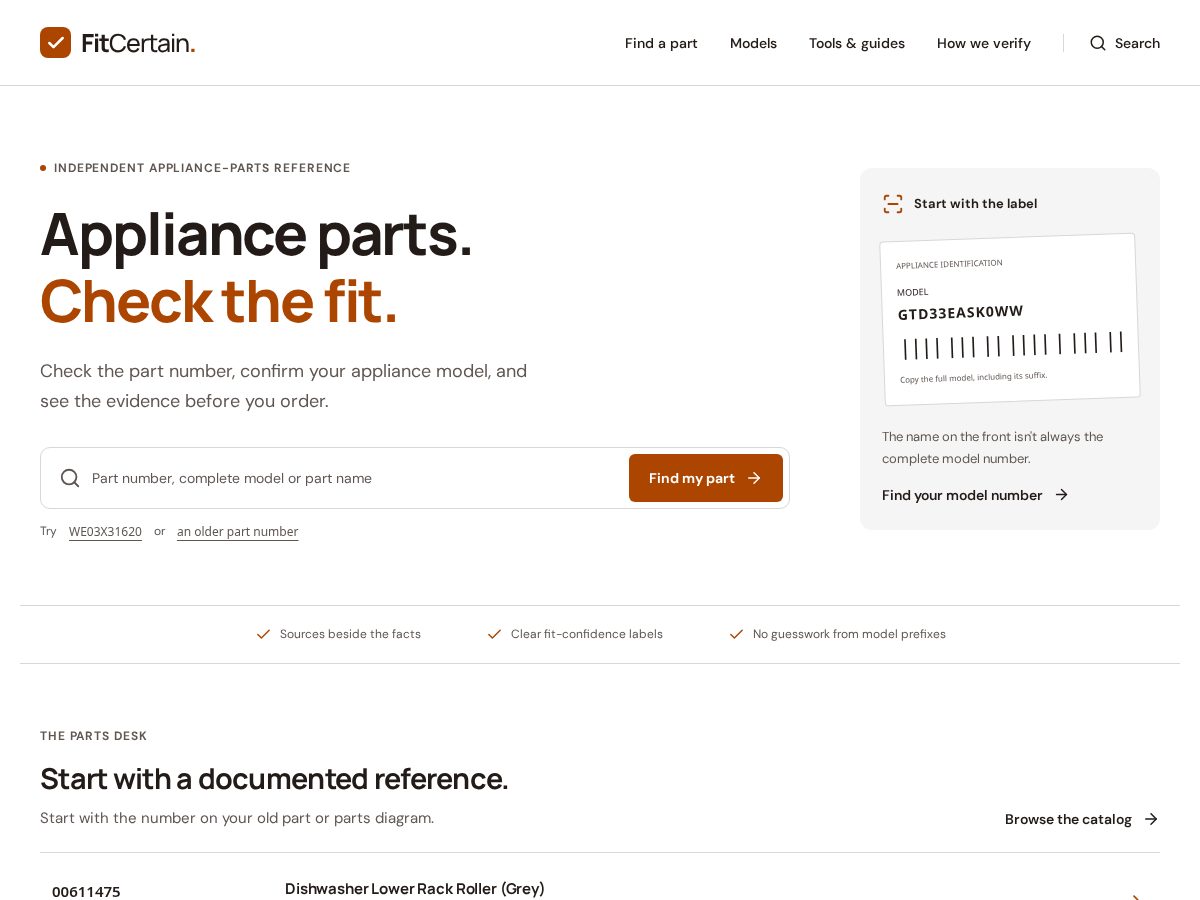 Landing-page snapshot of fitcertain.com