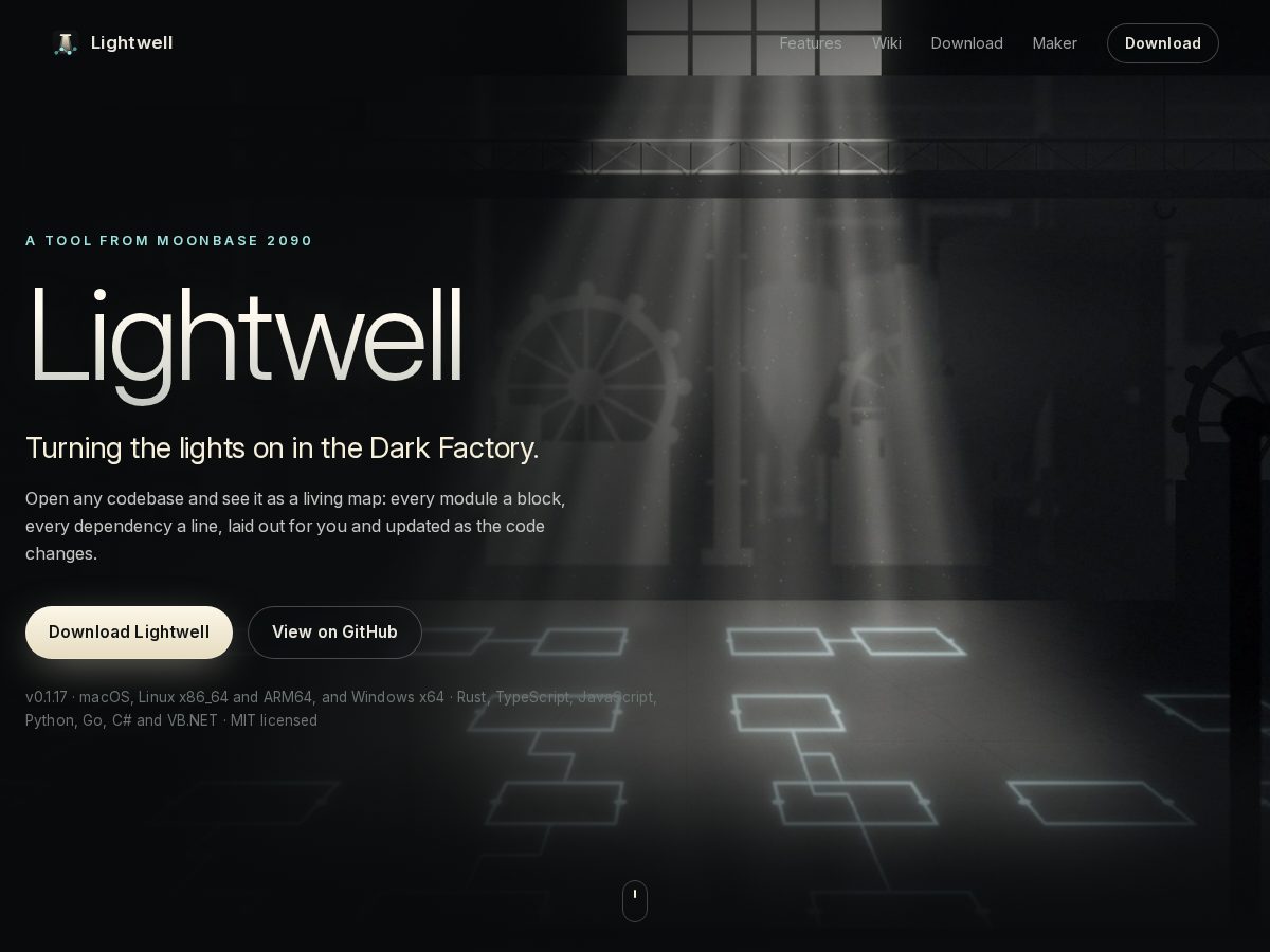 Landing-page snapshot of getlightwell.app