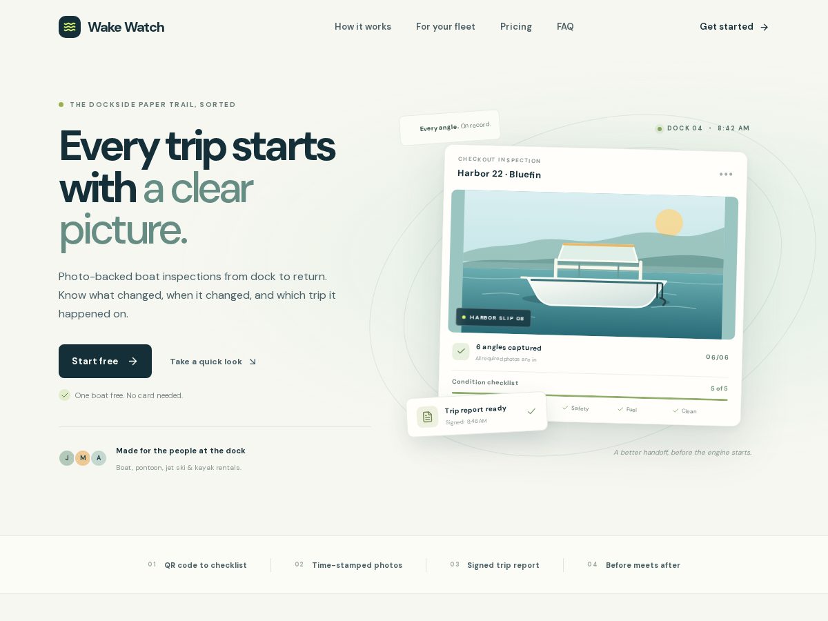 Landing-page snapshot of getwakewatch.com