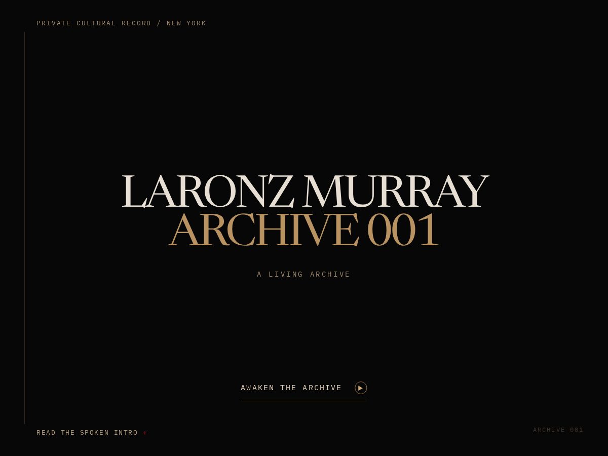Landing-page snapshot of laronzmurray.com