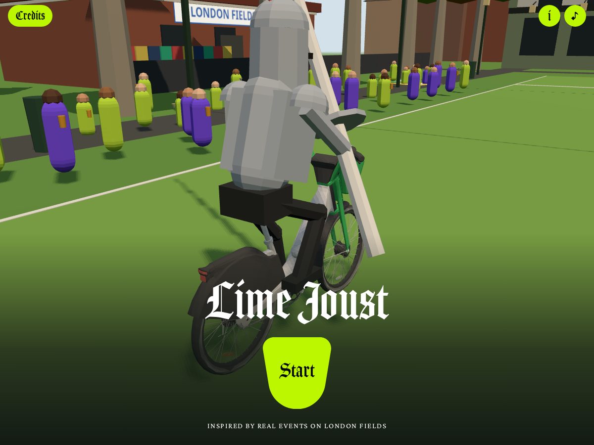 Landing-page snapshot of limejoust.com