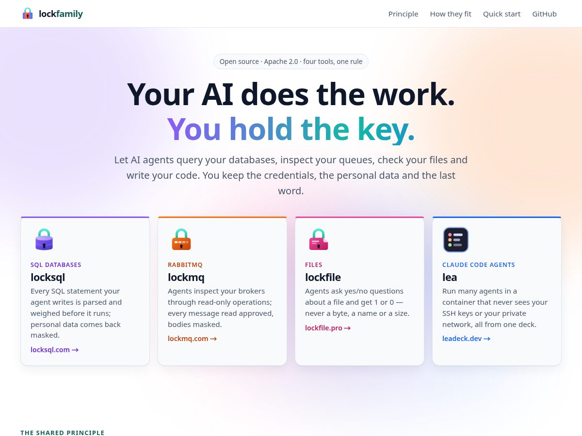 Landing-page snapshot of lockfamily.dev
