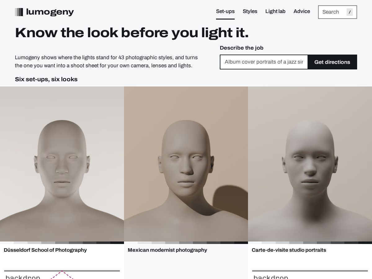 Landing-page snapshot of lumogeny.com